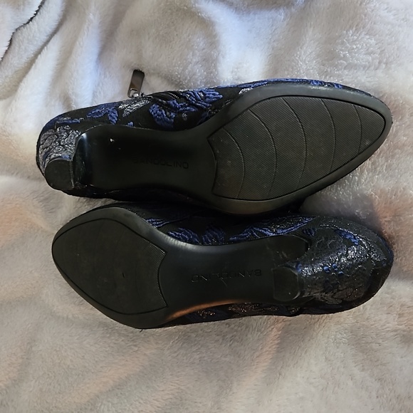 Bandolino Black/Blue Booties Sz 7 - Picture 4 of 4